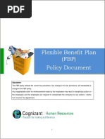 Flexible Benefit Plan (FBP) Policy Document: Disclaimer