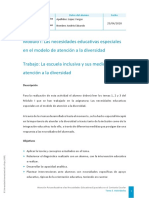 Trabajo La Escuela Inclusiva PDF