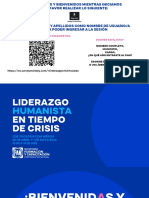 Liderazgo Humanista Crisis Yucatan Merida