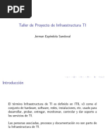 Taller de Proyecto de Infraestructura - Definicion y Dimensionamiento de La Infraestructura TI