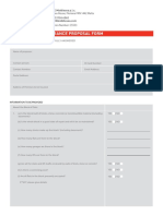 Condominium Insurance Proposal Form