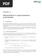 Chapitre 4 Interpolation Et Approximation Polynomiale PDF