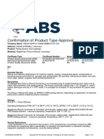 Confirmation of Product Type Approval