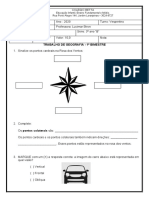 AVALIAÇÃO BIM GEOGRAFIA - 1bim - 3ano