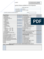 Mobile Elevating Work Platform (MEWP) Pre-Use Inspection: Power Off Checks Power On Checks