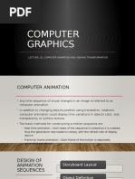 Computer Graphics: Lecture 10 - Computer Animation and Viewing Transformation