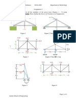 METHOD OF JOINTS. State Whether The Force Is in Tension or in Compression