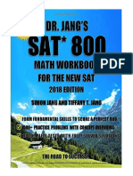 Dr Jang's SAT 800 Math Workbook for New SAT 2018