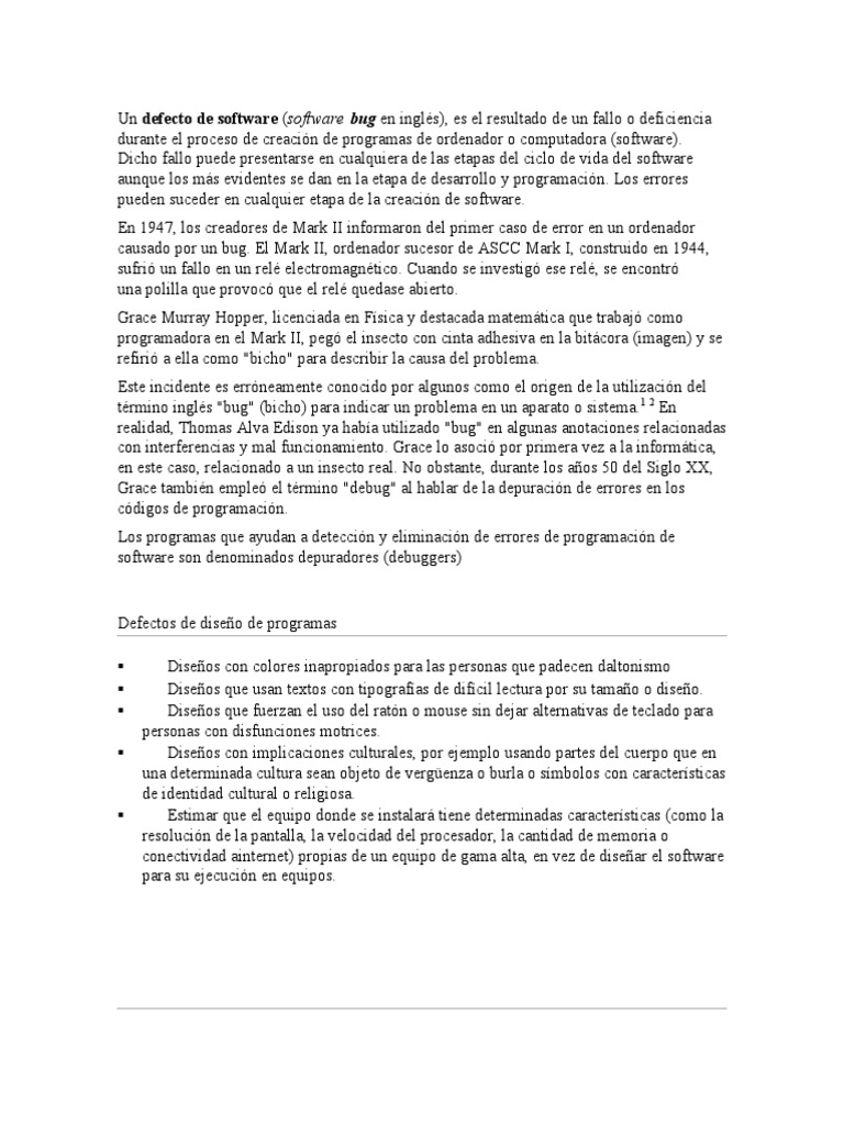 Errores De Sistema Pdf Error De Programación Desarrollo De Software
