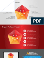Origami Pentagon Diagram: Sample Text Sample Text