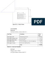 Figure III.1.1: Critical Column: Load Calculation Dead Load