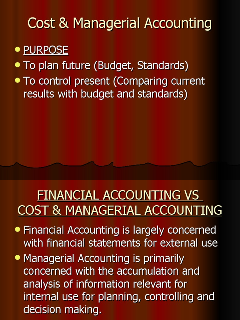 Cost & Managerial Accounting | PDF | Management Accounting | Accounting