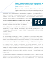 Informe Junta Central de Contadores