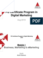 PG Certificate Program in Digital Marketing