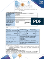 Tarea 3 - Presentar Informe Con La Solución de Los Problemas Costeo de Productos