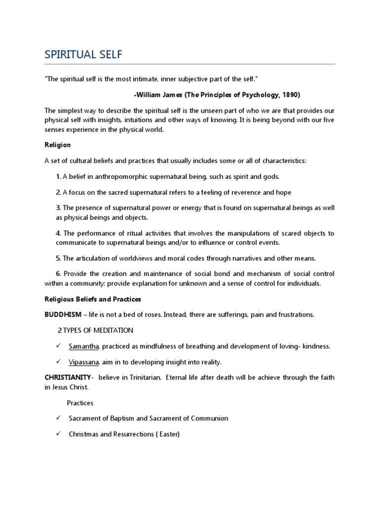 UTS Spiritual Self Hard | PDF | Spirituality | Reincarnation