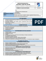 PLAN DE ESTUDIOS Ingles 5°