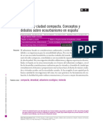 Vivienda y Ciudad Compacta Conceptos y Debates Sob