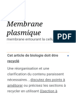 Généralité Sur La Membrane Plasmique