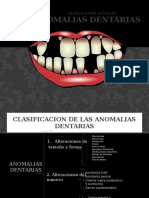 Anomalías Dentarias