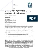 Cardioprotection of Rosuvastatin Pre-Conditioning On Myocardial Ischemia / Reperfusion Injury in A Rat Model