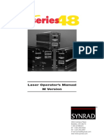 Laser Operator's Manual M Version: 4600 Campus Place Mukilteo, WA 98275 1.800.SYNRAD1