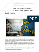 Censo Escolar Educacao Basica Perde 13 Milhao de Alunos em Quatro Anospdf