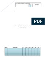 API 650 Atmospheric Storage Tank Calculation & Design Welding Spacing Sheet