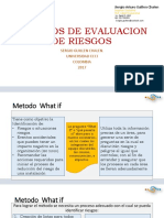 Metodos de Evaluacion de Riesgos: Sergio Guillen Chalen. Universidad Ecci Colombia 2017