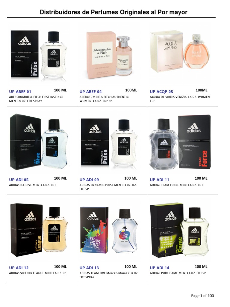 UnitedPerfumes Catalog Without Prices SPN, PDF, Perfume