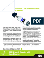 Compact Wireless-: Usb Network Adapter With Speedbooster