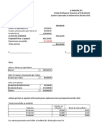 Presupuesto Costo LL Viernes 30 de Agosto