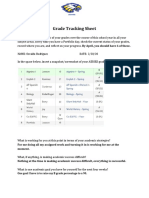 Grade Tracking Sheet 5