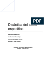 Didáctica Del Saber Especifico Final