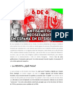 Antisemitismo Español y Sefarditismo en El Siglo XX (6 de 6) - OTRAS REVISTAS Y AUTORES ANTISEMITAS DURANTE EL FRANQUISMO