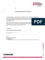 Autorización de Descuento Por Nómina PDF
