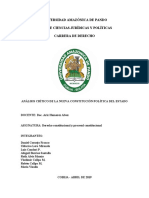 Constitucion Politica del Estado de Bolivia 