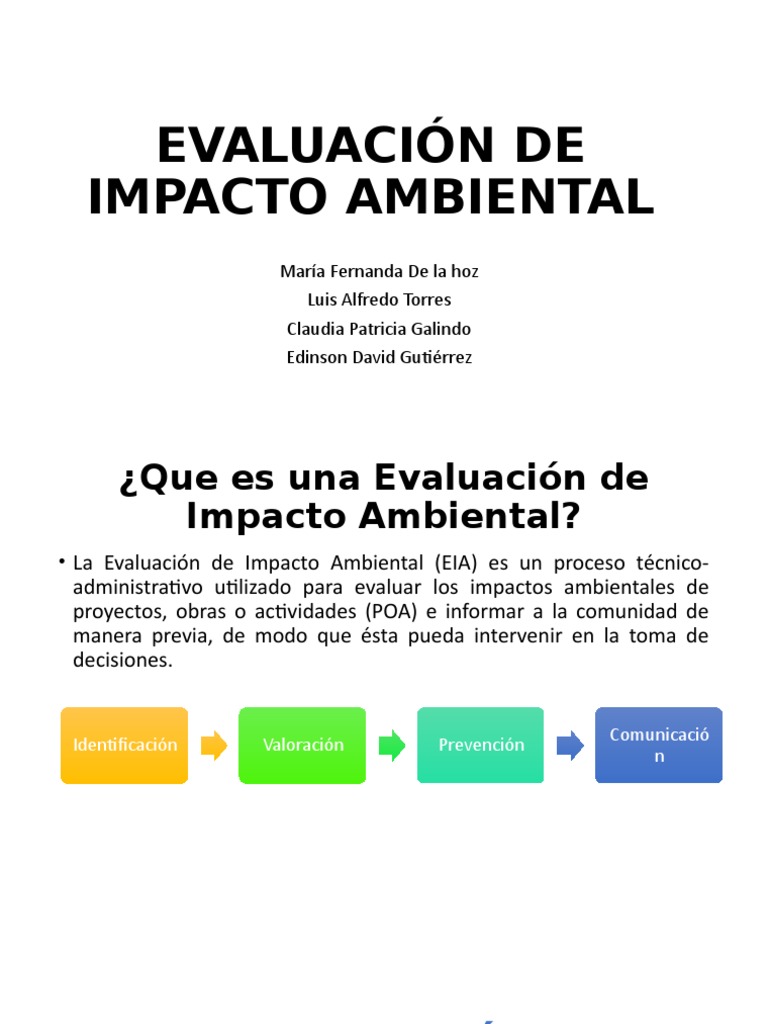 Evaluación de Impacto Ambiental EIA 2023 | PDF | Evaluación de impacto ...