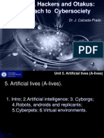 Dr. J. Calzada-Prado: Unit 5. Artificial Lives (A-Lives)