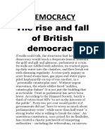 The Rise and Fall of British Democracy