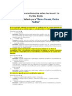 Informe de Conocimientos Sobre La Clase 4 La Partida Doble