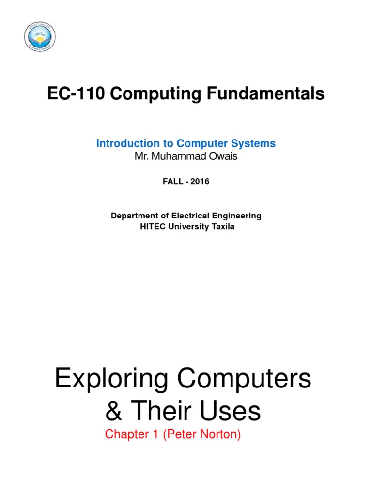 Lecture 2-3 Introduction To Computer Systems | PDF | Computer Data ...