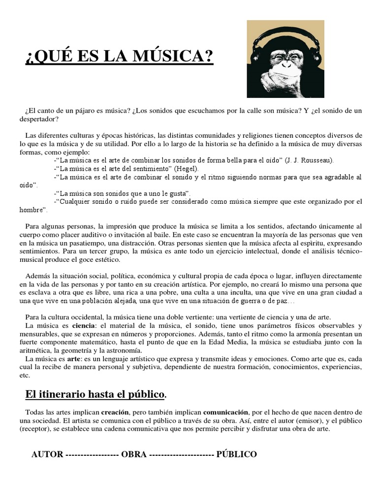 ilegal esperanza tema Qué Es La Musica PDF | PDF | Composiciones Musicales | Sonido