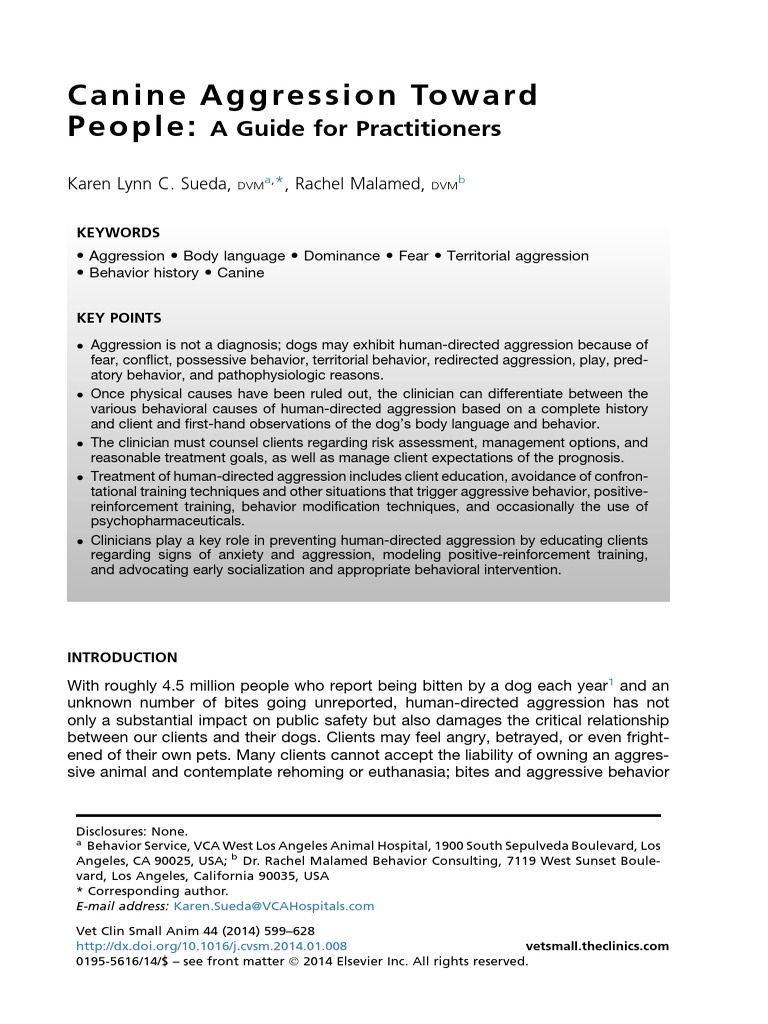 Understanding Canine Aggression Issues | PDF | Neutering | Aggression