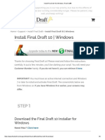Install Final Draft 10 - Windows - Final Draft®