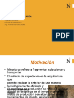 Mineria Subterranea: Ingeniería de Minas Facultad de INGENIERIA Ing. Ricardo Saavedra Zapata