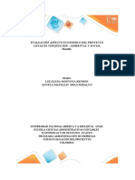 Excel Evaluación aspecto económico del proyecto_ Punto de Equilibrio