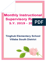 Cover Page Monthly Instructional