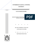 Aplicación Del Modelo de Frank Ramsey Sobre La Economía Mexicana 1960-2000 - UNAM - Ángel Sánchez Macias PDF