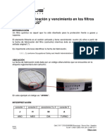 Fecha de fabricación y vencimiento en los filtros químicos LIBUS_RV02
